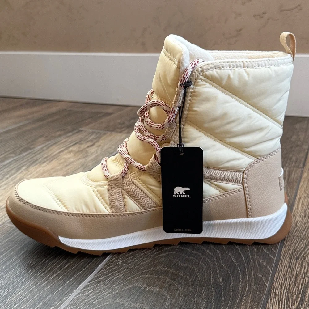 SOREL Women's Honey White Whitney II Plus Lace Waterproof Boots—10 - Picture 10 of 16